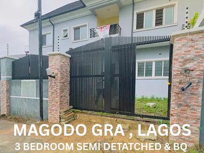 Spaciously Built 3 Bedroom Semi Detached Duplex with BQ in a Call to a