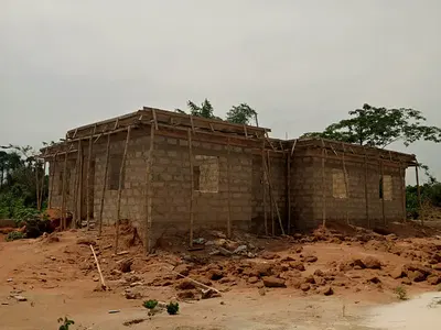 Standard Uncompleted 3bedroom Bungalow at Roofing Level