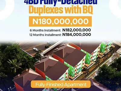 Luxury 4 Bedroom Fully Detached Duplex with BQ