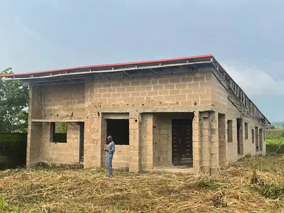 A Block of Carcass Residential Building — Simawa, Ogun
