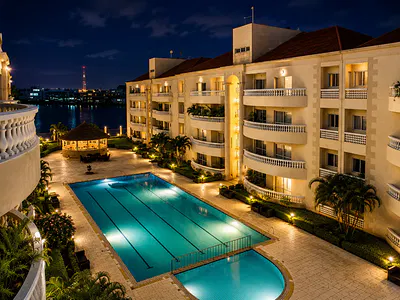 Furnished Waterfront 4 Bedroom Apartment with Swimming Pool