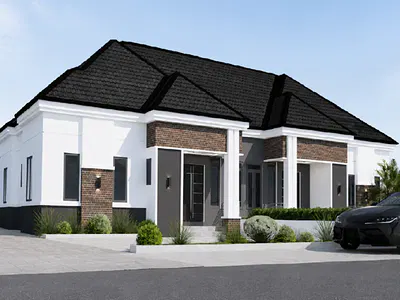 300SQM to Build 2 Bedroom Semi Detached Bungalow
