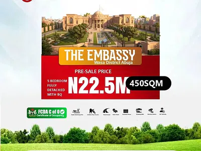 450SQM Plot to Build 5 Bedroom Fully Detached Duplex