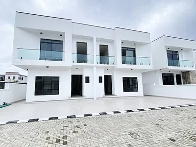 Fully Serviced 4 Bedroom Semi Detached Duplex + BQ, Pool, Play Ground