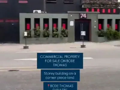 Storey Building on a Corner Piece Land