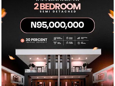 2 Bedroom Semi-Detached Duplex — Lakowe, Ibeju Lekki, Lagos
