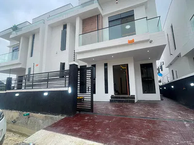 Semi Detached Duplex with Luxury Home, Stamped Concrete Compound