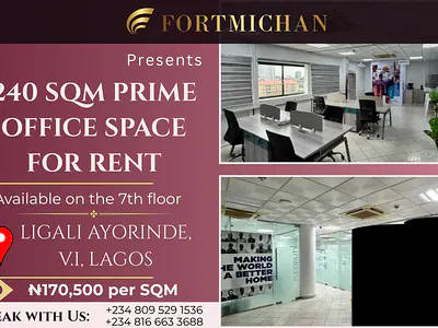 240 SQM Prime Office Space on the 7th Floor