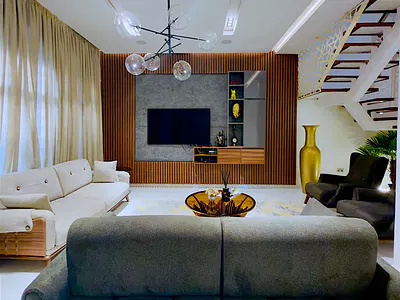 Furnished Luxury 5 Bedroom Duplex with a Private Movie Theater