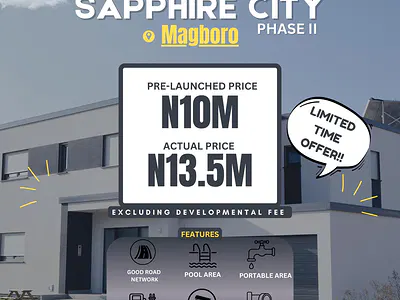 Prime Plots of Land for Sale at Sapphire City, Mapara, Magboro