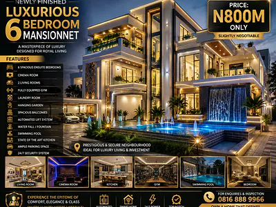 A Finished Luxurious 6bedroom Mansion Net