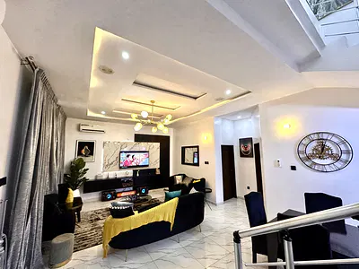 4 Bedroom Terrace Duplex with Air Conditioners and a Solar Inverter