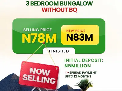Luxury 3 and 4 Bed Bungalow with BQ