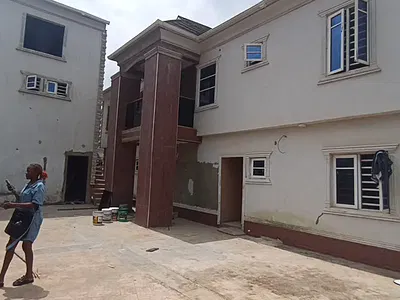 Fine Newly Built Mini Flat Self Contain Pop Ceiling — Ipaja, Lagos