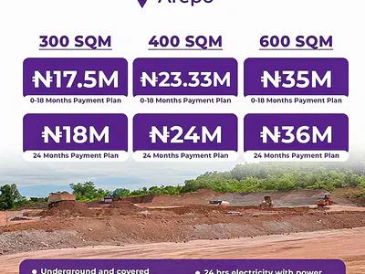 Peak Gardens Estate Land with Government Allocation/Cofo — Berger, Arepo, Ogun
