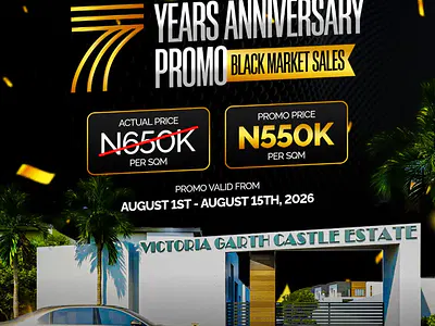 Prime 600SQM Plot in Victoria Garth Castle Estate, VGC Lekki