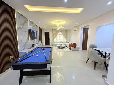 Newly Furnished 3-Bedroom Apartment with a Swimming Pool Snooker