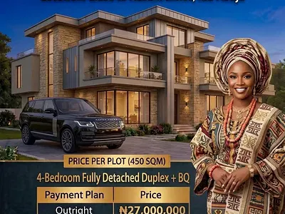 450SQM for Executive 4-Bed Fully Detached Duplex + BQ