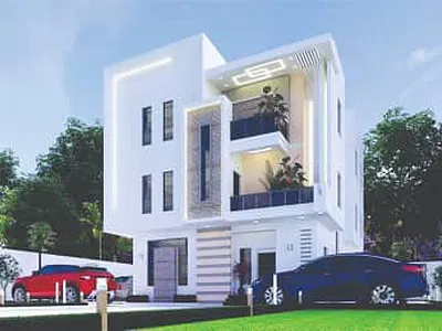 Luxury Land for 5 Bedrooms Fully Detached Duplex