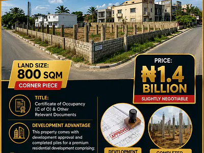 Prime 800SQM Bare Land (Corner Piece)