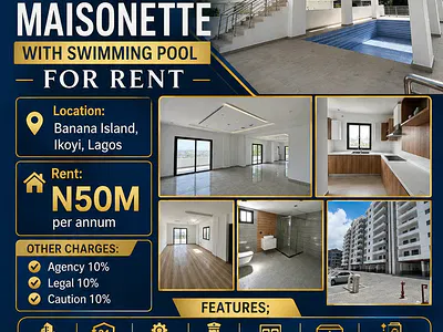 Luxury 4 Bedroom Maisonette with Swimming Pool