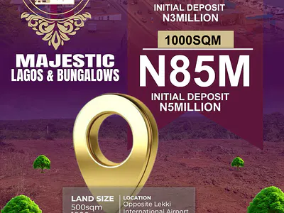 Developed Dry Land with Verified C of O — Majestic Bungalow Located Opposite Proposed International Airport, Ibeju Lekki, Lagos