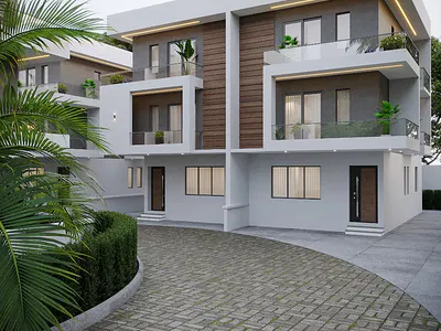 5 Bedroom Fully Detached Duplex with a BQ, Study Room and Penthouses