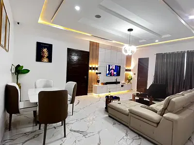 Serviced & Fully Furnished 3-Bedroom Apartment with BQ