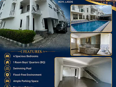 3 Units of 4-Bedroom Terrace Houses on 2 Floors with BQ