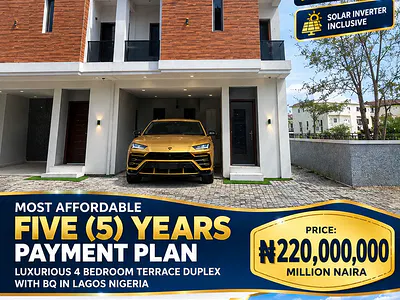 Own 4 Bedroom Terraced Duplex and Move in, Secured Estate — Lekki, Lagos
