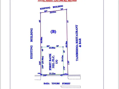 Land Measuring 1300SQM at Victoria Island