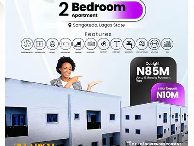 Luxury 2 Bedroom Apartment — Sangotedo, Ajah, Lagos