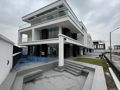 Enormous 5 Bedroom Duplex with a BQ, Pool, Cinema and Gym — Lekki, Lagos