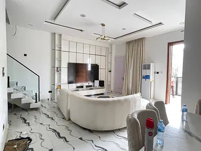 Fully Furnished 4 Bedroom Semi Detached Duplex with BQ. — Ikota, Lekki, Lagos