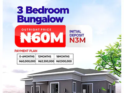 3 Bedroom Bungalow — Mowe Ofada, Ogun