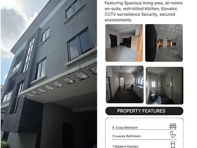 4 Bedroom Terrace Duplex with BQ Available — Victoria Island (VI), Lagos