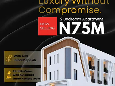 Newly Built 2 Bedroom Apartment — Lekki Scheme 2 Opposite Ojaja Mall Ajah, Ogombo, Ajah, Lagos