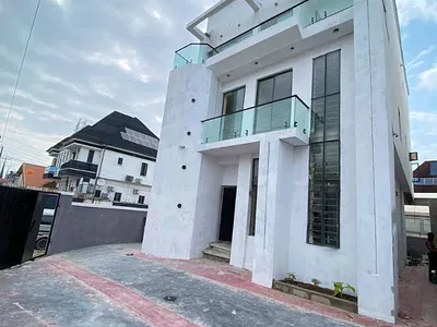 A Refined 5 Bedroom Fully Detached Duplex with BQ- Study- — Idado, Lekki, Lagos