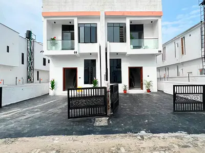 Brand New Contemporary 4 Bedroom Semi-Detached Duplex with BQ — Ikota Lekki Lagos, Lekki, Lagos