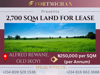 2, 700 SQM Prime Land — Alfred Rewane Road, Old Ikoyi, Ikoyi, Lagos