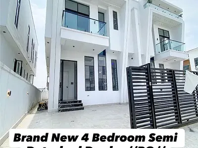 Brand New 4 Bedroom Semi Detached Duplex — Lekki, Lagos