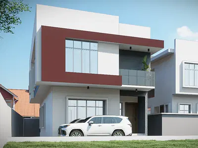 One Unit of Four Bedroom Fully Detached Duplex — Abioye Street, Haruna, Off College, Ogba, Ikeja, Ogba, Ikeja, Lagos