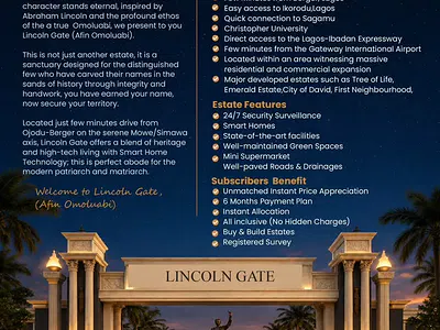 Acres of Prime Land — Lincoln Gate Estate, Simawa, Ogun