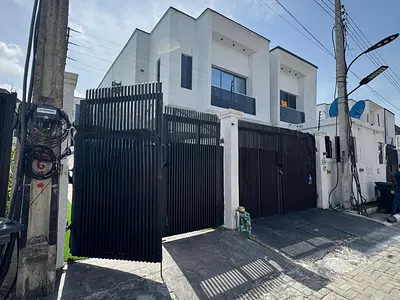 Brand New 4-Bedroom Semi Detached Duplex with a Security House — Chervon Alternative Route, Lekki, Lagos