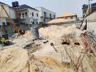 A Land with Pile Foundation Completed — Lekki, Lagos
