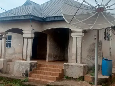 A 50by 50 Well Built 3 Bedroom Bungalow in the Heart of Town — General Hospital Road, Auchi, Etsako West, Edo