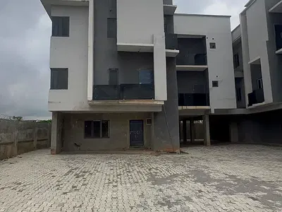A Newly Built 4-Bedroom Terrace Duplex + 1BQ (Carcass) — Off Ameyo Adadevoh Way, Jahi, Abuja