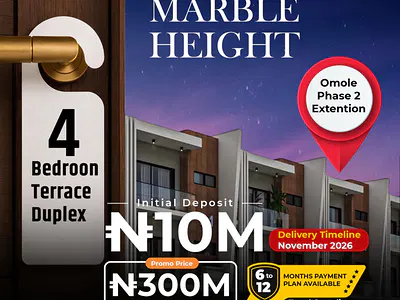 4-Bedroom Terrace Duplex — Old Olowora Road Behind Omole Phase 2, Omole Phase 2, Ikeja, Lagos