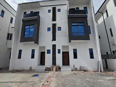 Exquisite Built 4 Bedroom Semi Detached Duplex with Room BQ — Opebi, Ikeja, Lagos