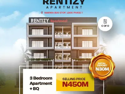 3 Bedroom Apartment +BQ — Marwa Bus Stop, Lekki Phase 1, Lekki, Lagos